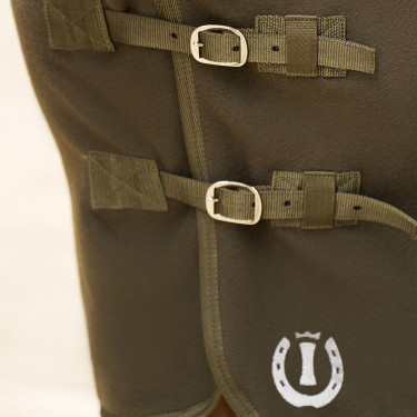 Fleecedeken met hals Imperial Riding Fundamental Olijfgroen