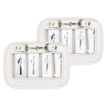 Wedstrijdnummer HV Polo Gloria square per 2 Wit Wedstrijdnummer HV Polo Gloria square per 2 Wit