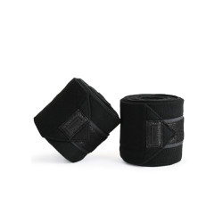 Bandes de polo Equestrian Stockholm Tout noir scintillant