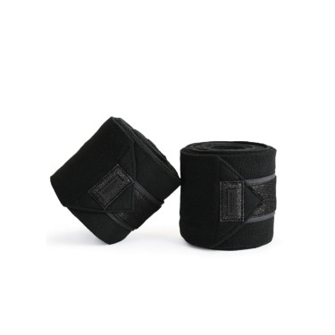 Bandes de polo Equestrian Stockholm Tout noir scintillant