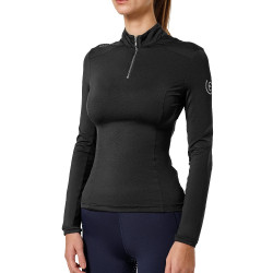 Base Layer Equestrian Stockholm Air Breeze Sunshirt femme Noir edition