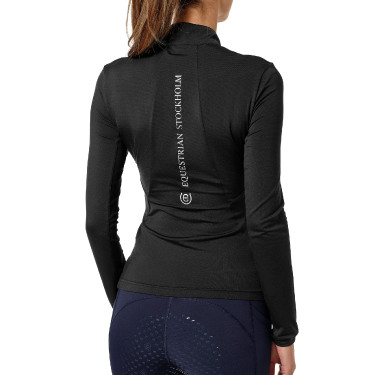 Base layer Equestrian Stockholm Air Breeze Sunshirt dames Zwarte editie