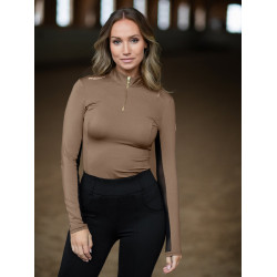 Base layer Equestrian Stockholm Air Breeze Sunshirt dames Champagne Beige