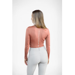 Base Layer Equestrian Stockholm Air Breeze Sunshirt femme Coral Rose