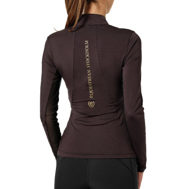 Base Layer Equestrian Stockholm Air Breeze Sunshirt femme Golden marron