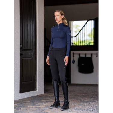 Base layer Equestrian Stockholm Air Breeze Sunshirt dames Middernachtblauw Marineblauw