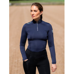 Base layer Equestrian Stockholm Air Breeze Sunshirt dames Middernachtblauw Marineblauw