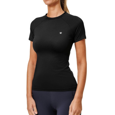 Base Layer Equestrian Stockholm Dynamic dames korte mouwen Zwarte editie Base Layer Equestrian Stockholm Dynamic dames korte mouwen Zwarte editie