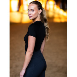 Base Layer Equestrian Stockholm Dynamic dames korte mouwen Zwarte editie Base Layer Equestrian Stockholm Dynamic dames korte mouwen Zwarte editie