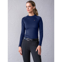 Base Layer Equestrian Stockholm Dynamic dames met lange mouwen Lagune blush