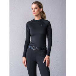 Base Layer Equestrian Stockholm Dynamic dames met lange mouwen Zwart