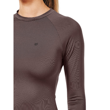 Base Layer Equestrian Stockholm Dynamic dames met lange mouwen Moderne mokka Bruin