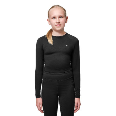 Base Layer Equestrian Stockholm Dynamic Young Rider lange mouwen Zwart Base Layer Equestrian Stockholm Dynamic Young Rider lange mouwen Zwart