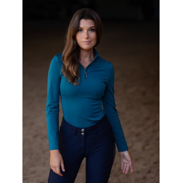 Base Layer Equestrian Stockholm Vision manches longues femme Bleu aurore