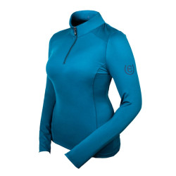 Base Layer Equestrian Stockholm Vision dames longsleeve Aurora-blauw