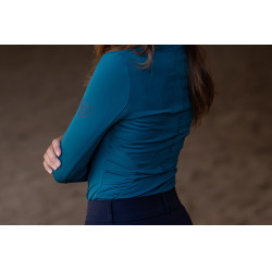 Base Layer Equestrian Stockholm Vision dames longsleeve Aurora-blauw