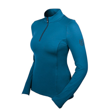 Base Layer Equestrian Stockholm Vision dames longsleeve Prarie blauw