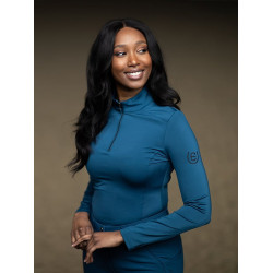 Base Layer Equestrian Stockholm Vision manches longues femme Prairie bleu