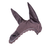 Antivliegen-oornetje Equestrian Stockholm Helemaal zwart glanzend Antivliegen-oornetje Equestrian Stockholm Helemaal zwart glanzend