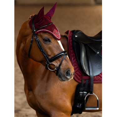Antivliegen-oornetje Equestrian Stockholm Bordeaux