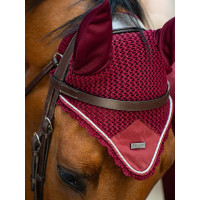 Antivliegen-oornetje Equestrian Stockholm Helemaal zwart glanzend Antivliegen-oornetje Equestrian Stockholm Helemaal zwart glanzend