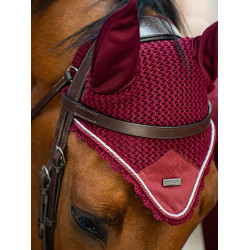 Bonnet anti-mouches Equestrian Stockholm Bordeaux