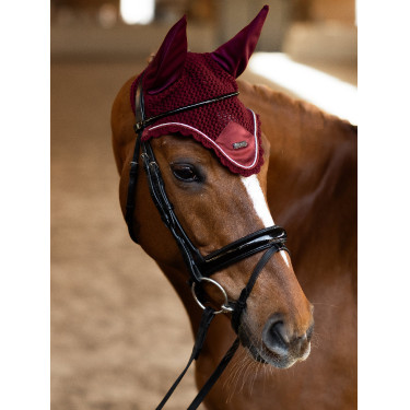 Antivliegen-oornetje Equestrian Stockholm Bordeaux