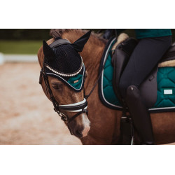 Bonnet anti-mouches Equestrian Stockholm Émeraude Vert