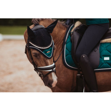 Bonnet anti-mouches Equestrian Stockholm Émeraude Vert