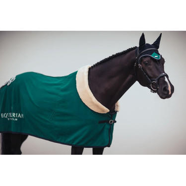 Bonnet anti-mouches Equestrian Stockholm Émeraude Vert