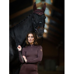 Antivliegen-oornetje Equestrian Stockholm Eindeloze gloed Bruin