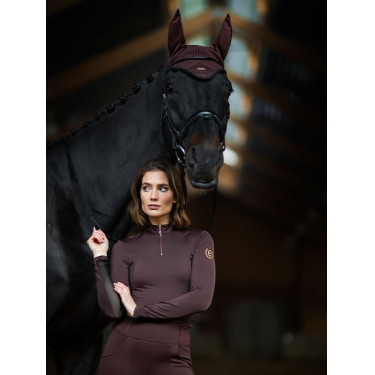 Antivliegen-oornetje Equestrian Stockholm Eindeloze gloed Bruin
