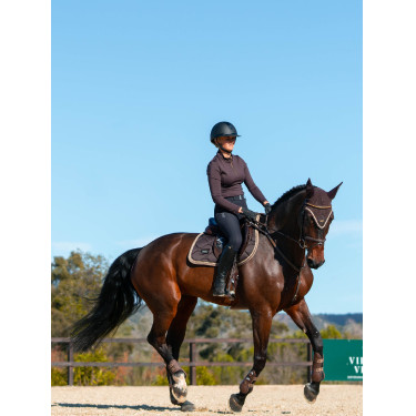 Antivliegen-oornetje Equestrian Stockholm Goudbruin