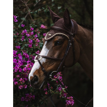 Antivliegen-oornetje Equestrian Stockholm Goudbruin