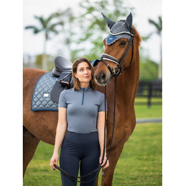 Antivliegen-oornetje Equestrian Stockholm Metaalblauw