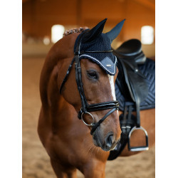 Bonnet anti-mouches Equestrian Stockholm Midnight blue Bleu marine Bonnet anti-mouches Equestrian Stockholm Midnight blue Bleu marine
