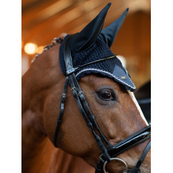 Bonnet anti-mouches Equestrian Stockholm Midnight blue Bleu marine Bonnet anti-mouches Equestrian Stockholm Midnight blue Bleu marine