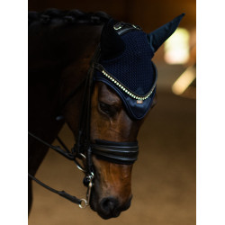 Antivliegen-oornetje Equestrian Stockholm Marine moderne tech Marineblauw