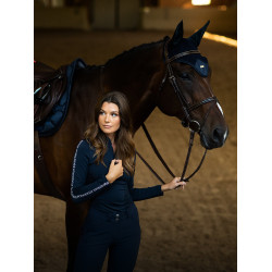 Bonnet anti-mouches Equestrian Stockholm Marine modern tech Bleu marine