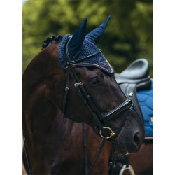 Bonnet anti-mouches Equestrian Stockholm Bleu monaco