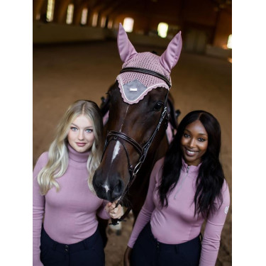 Bonnet anti-mouches Equestrian Stockholm Rose