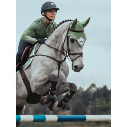 Antivliegen-oornetje Equestrian Stockholm Wit pistache Groen Antivliegen-oornetje Equestrian Stockholm Wit pistache Groen