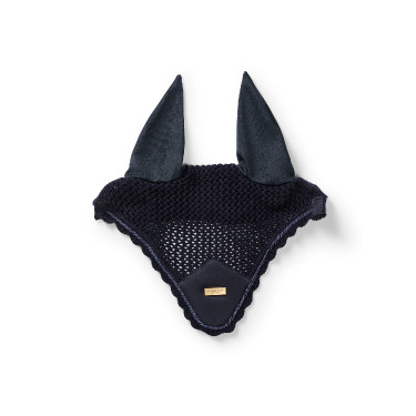 Bonnet anti-mouches Equestrian Stockholm Plaine marine or Bleu marine