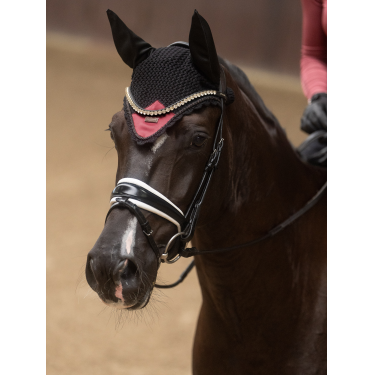 Bonnet anti-mouches Equestrian Stockholm Rouge doux