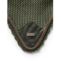 Antivliegen-oornetje Equestrian Stockholm Helemaal zwart glanzend