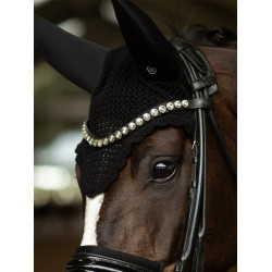 Bonnet anti-mouches Equestrian Stockholm anti-bruit Noir
