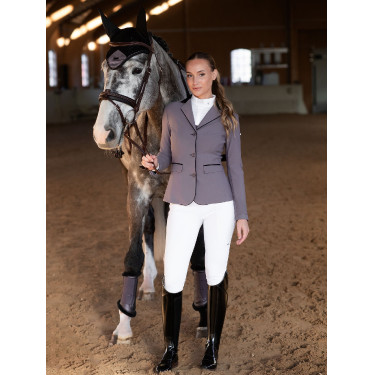 Bonnet anti-mouches Equestrian Stockholm anti-bruit Violet sombre