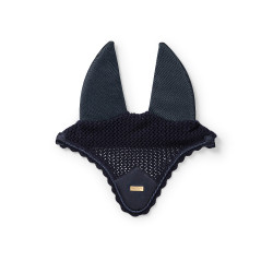 Bonnet anti-mouches Equestrian Stockholm anti-bruit Marine or Bleu