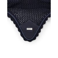 Bonnet anti-mouches Equestrian Stockholm anti-bruit Marine argent Bleu marine