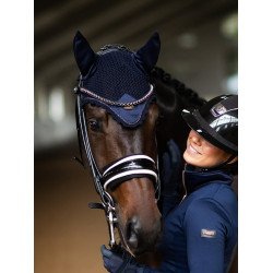 Bonnet anti-mouches Equestrian Stockholm modern Lagoon blush Bleu Bonnet anti-mouches Equestrian Stockholm modern Lagoon blush Bleu